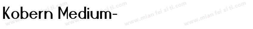 Kobern Medium字体转换